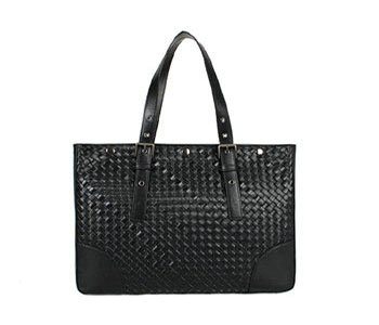 Bottega Veneta intrecciato leather shoulder bag 1159348-5 black